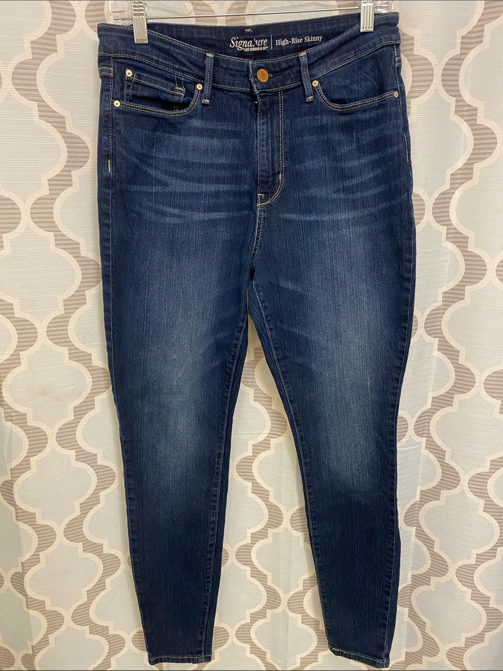 Signature High-Rise Skinny Jeans - Indigo Blue Wash